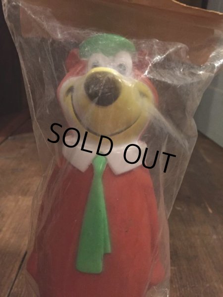 画像9: 70s Vintage Hanna Barbera Yogi Bear Squeeze Toy MIP (J067) (9)