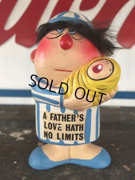 画像1: Vintage Ceramic Doll "A FATHER'S LOVE HATH NO LIMITS" (J071) (1)