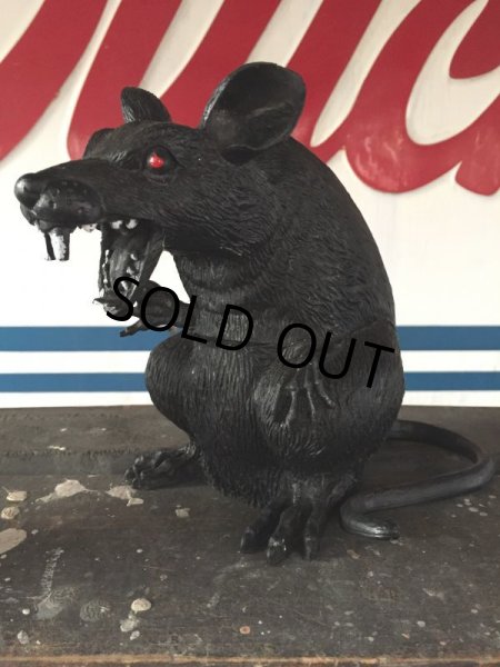 画像2: Vintage Halloween Scary Monster Black Rat (J074) (2)
