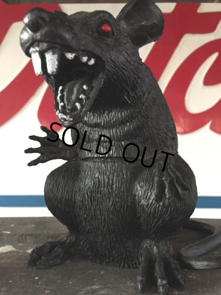 画像7: Vintage Halloween Scary Monster Black Rat (J074) (7)
