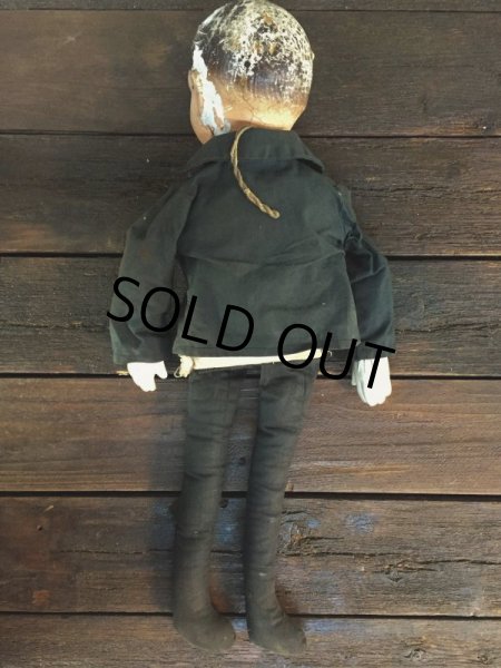 画像12: Vintage Charlie McCarthy Composition Ventriloquist Doll (J086) (12)