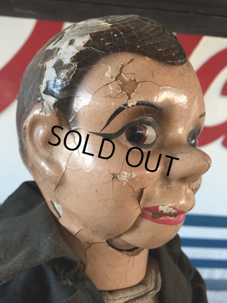 画像2: Vintage Charlie McCarthy Composition Ventriloquist Doll (J086) (2)