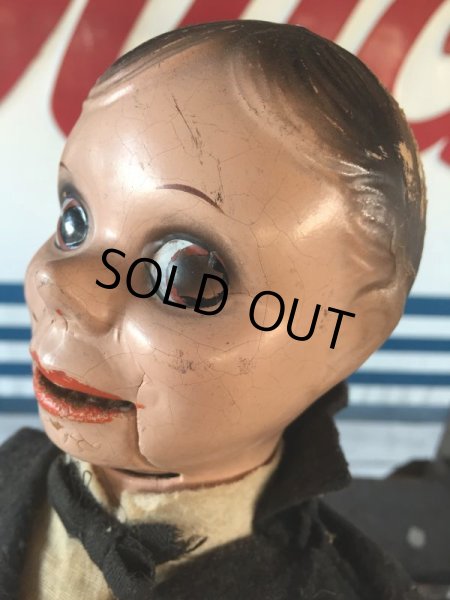 画像4: 30s Vintage Charlie McCarthy Composition Ventriloquist Doll (J087) (4)