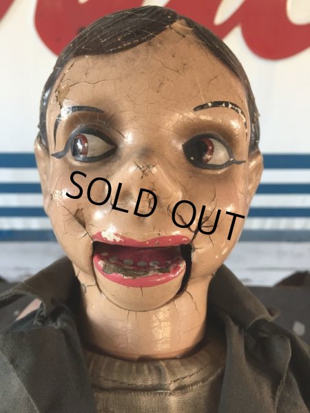 画像9: Vintage Charlie McCarthy Composition Ventriloquist Doll (J086) (9)