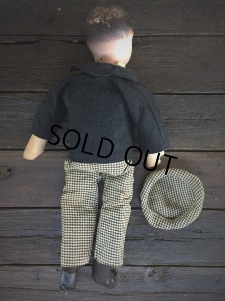 画像11: 30s Vintage Charlie McCarthy Composition Ventriloquist Doll (J087) (11)