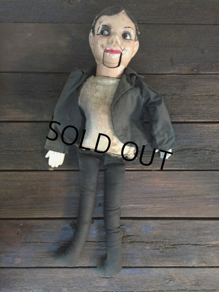 画像11: Vintage Charlie McCarthy Composition Ventriloquist Doll (J086) (11)