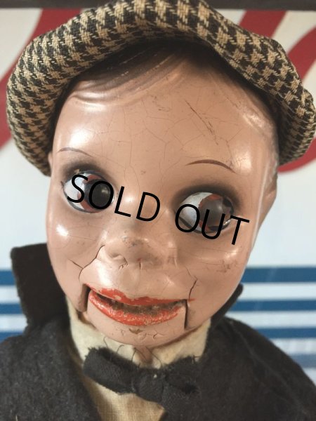 画像12: 30s Vintage Charlie McCarthy Composition Ventriloquist Doll (J087) (12)