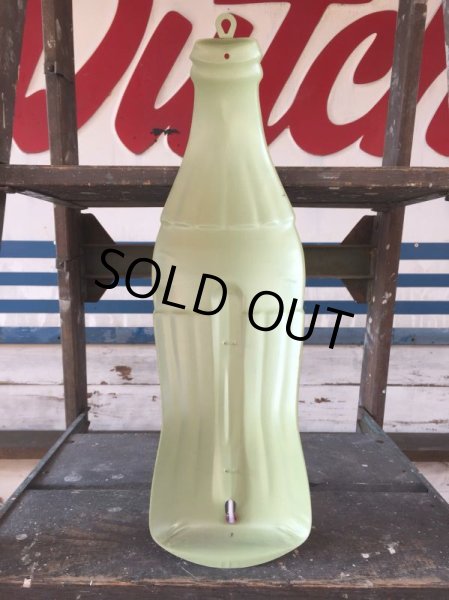 画像6: 70s Vintage Soda Coca Cola Metal Sign Advertising Thermometer (J093) (6)