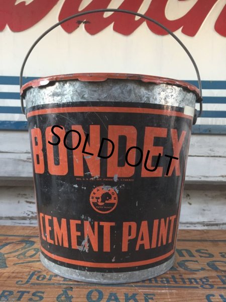 画像1: Vintage Bondex Cement Paint Bucket  (J103) (1)