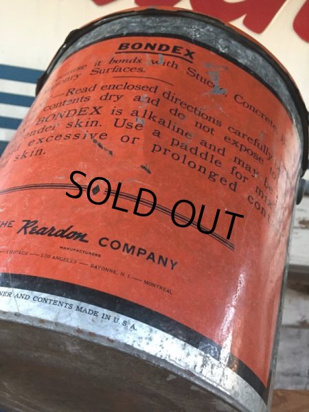 画像8: Vintage Bondex Cement Paint Bucket  (J103) (8)