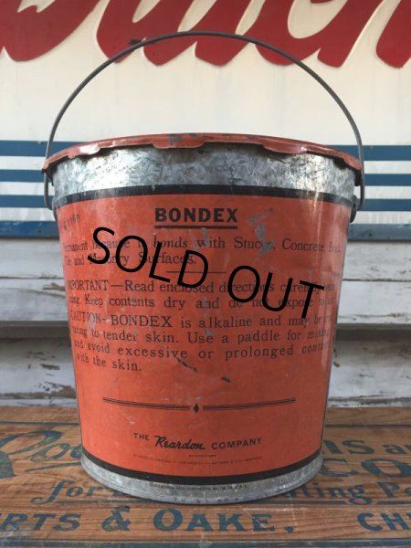 画像3: Vintage Bondex Cement Paint Bucket  (J103) (3)
