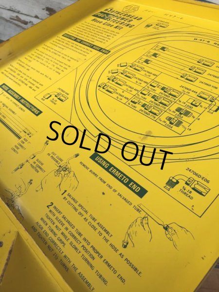 画像4: Vintage Metal Box WEATHERHEAD HOSE LINE MAKE-UP KIT (J105) (4)