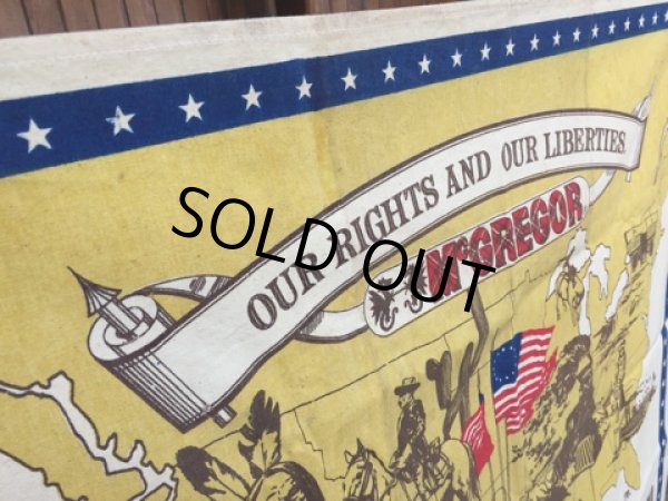 画像4: 70s Vintage McGREGOR 1776-1976 BI-CENTENARY U.S.A. Banner (J120) (4)