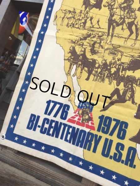 画像6: 70s Vintage McGREGOR 1776-1976 BI-CENTENARY U.S.A. Banner (J120) (6)