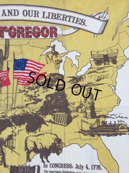画像3: 70s Vintage McGREGOR 1776-1976 BI-CENTENARY U.S.A. Banner (J120) (3)