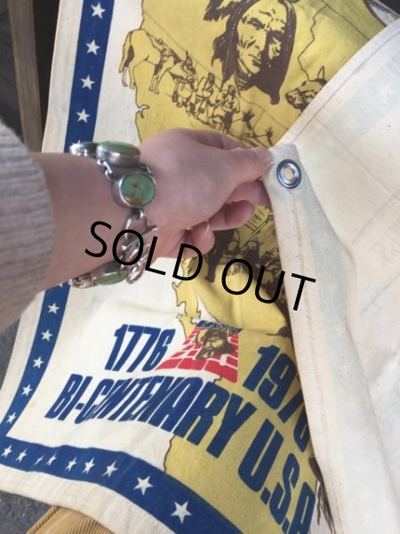 画像7: 70s Vintage McGREGOR 1776-1976 BI-CENTENARY U.S.A. Banner (J120) (7)