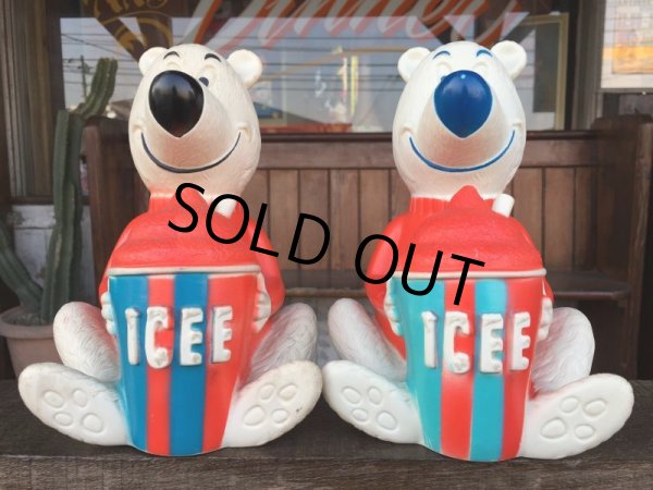 画像1: 【SALE】 70s Vintage ICEE BEAR Bank (J123)  (1)