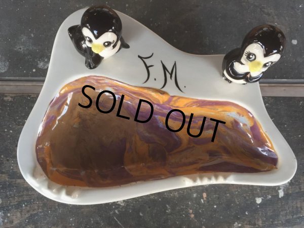 画像9: Vintage Ceramic Penguin Cigarette Ashtray (J125) (9)