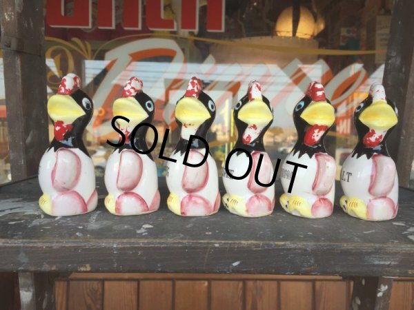 画像2: Vintage Rooster Spice Containers Set (J124) (2)