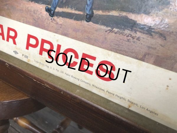 画像2: Vintage Pabst Blue Ribbon Beer Lithograph Cardboard Framed Sign (J151) (2)