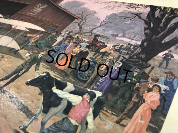 画像3: Vintage Pabst Blue Ribbon Beer Lithograph Cardboard Framed Sign (J151) (3)