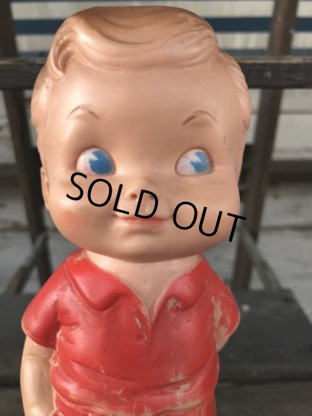 画像9: 60s Vintage Edward Mobley Squeak Doll Boy & Frog (J157) (9)