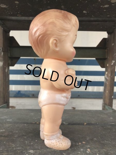 画像4: 60s Vintage Edward Mobley Squeak Doll Boy & Bear (J158) (4)