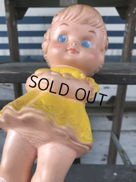 画像6: 60s Vintage Edward Mobley Squeak Doll Girl & Bear (J156) (6)