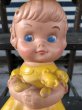 画像7: 60s Vintage Edward Mobley Squeak Doll Girl & Bear (J156) (7)