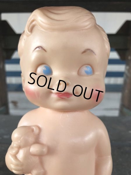 画像8: 60s Vintage Edward Mobley Squeak Doll Boy & Bear (J158) (8)