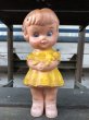 画像10: 60s Vintage Edward Mobley Squeak Doll Girl & Bear (J156) (10)