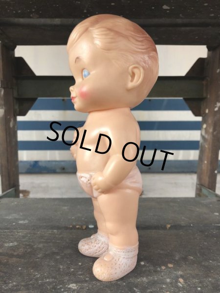 画像2: 60s Vintage Edward Mobley Squeak Doll Boy & Bear (J158) (2)