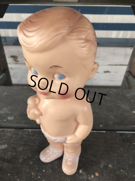 画像9: 60s Vintage Edward Mobley Squeak Doll Boy & Bear (J158) (9)