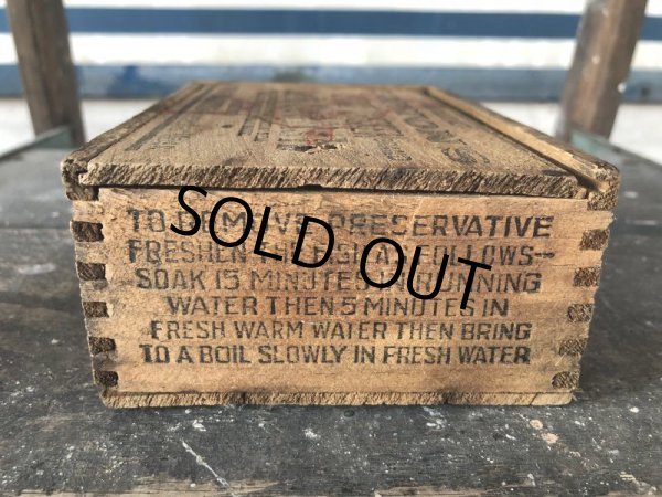 画像7: Vintage Salt Codfish Wooden Box Groton's (J167)  (7)
