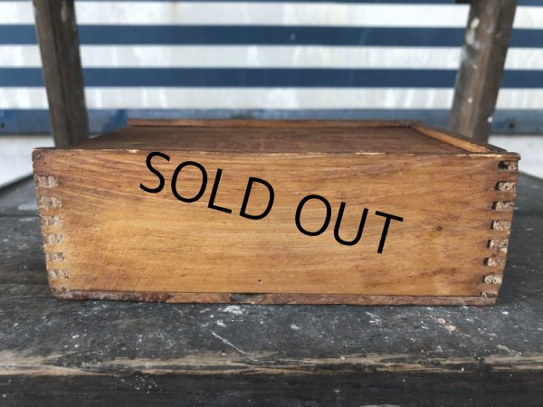 画像5: Vintage Salt Codfish Wooden Box OLD ENGLISH (J166)  (5)