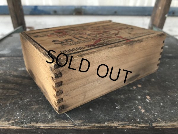 画像4: Vintage Salt Codfish Wooden Box Groton's (J167)  (4)