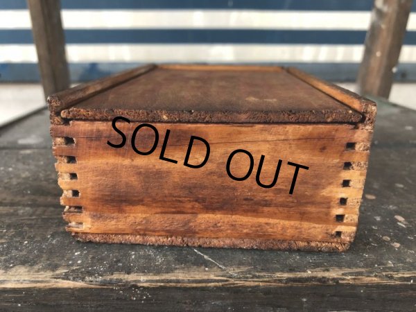 画像4: Vintage Salt Codfish Wooden Box OLD ENGLISH (J166)  (4)