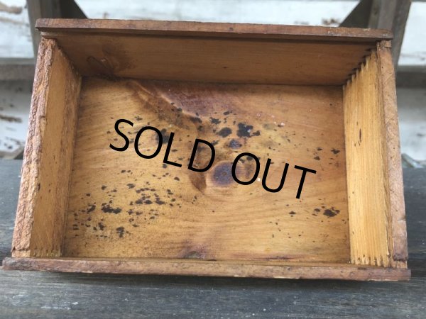 画像9: Vintage Salt Codfish Wooden Box OLD ENGLISH (J166)  (9)