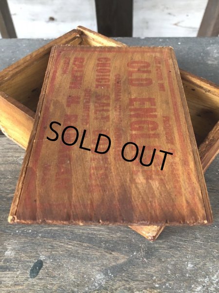 画像8: Vintage Salt Codfish Wooden Box OLD ENGLISH (J166)  (8)