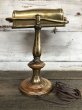 画像4: Vintage Adjustable Brass Desk Lamp w/ Edison Bulb (J165)  (4)