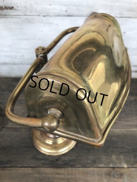 画像9: Vintage Adjustable Brass Desk Lamp w/ Edison Bulb (J165)  (9)