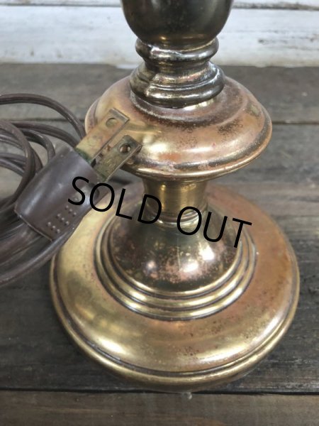 画像7: Vintage Adjustable Brass Desk Lamp w/ Edison Bulb (J165)  (7)