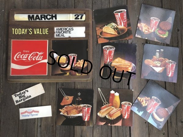 画像6: Vintage Coca Cola Menu Board w/Calendar (J184)  (6)