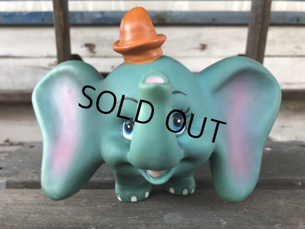 画像1: Vintage Disney Dumbo Rubber doll (J189) (1)