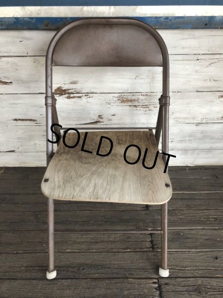 画像1: Vintage Metal Folding Chair (J198) (1)