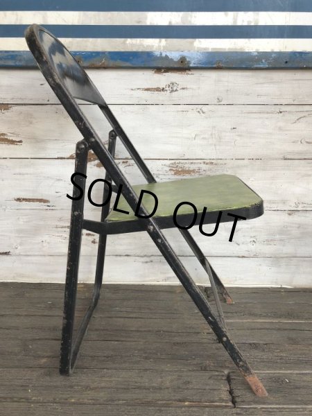 画像2: Vintage Lyon Metal Folding Chair (J200) (2)
