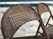 画像5: Vintage Metal Folding Chair Set (J201) (5)