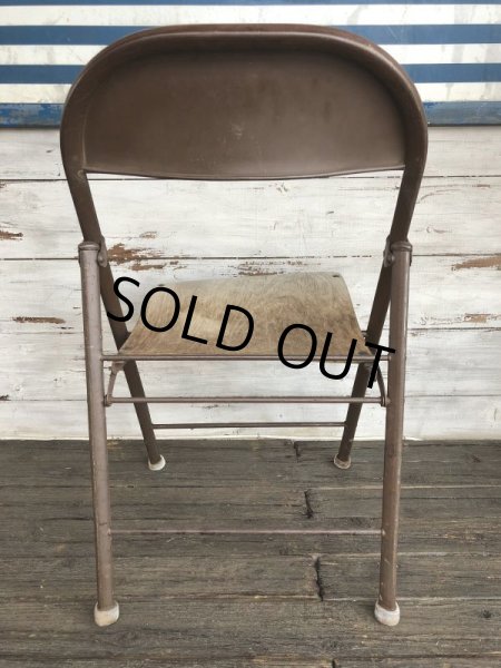 画像3: Vintage Metal Folding Chair (J198) (3)