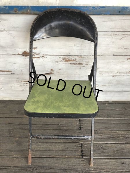 画像1: Vintage Lyon Metal Folding Chair (J200) (1)