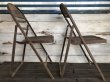 画像4: Vintage Metal Folding Chair Set (J201) (4)